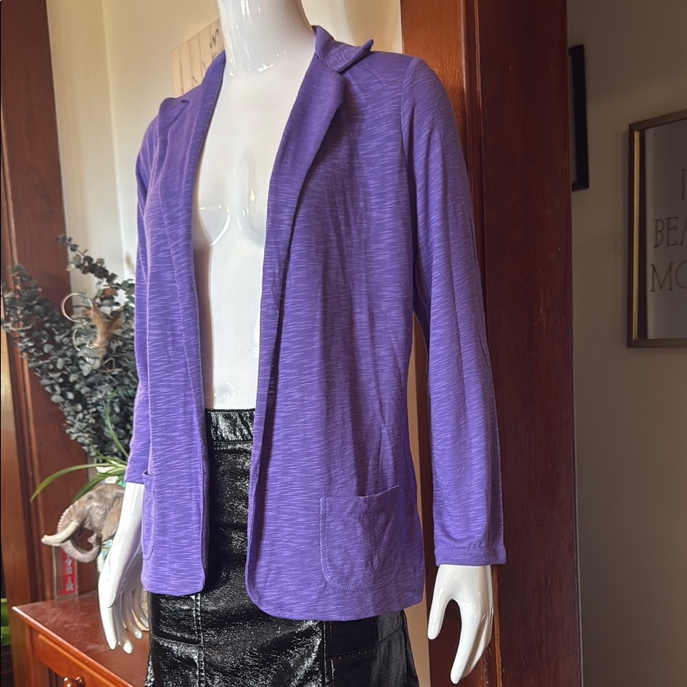 NWT northern reflections size small Purple Women's open face cardigan super soft